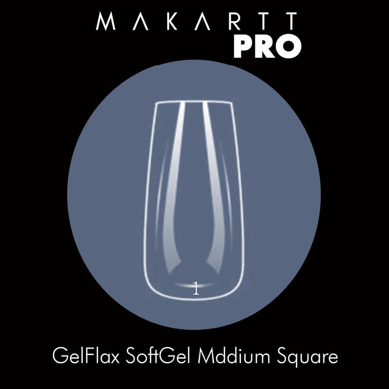 MakarttPro رؤوس جل ماكارت برو جيل فليكس الاحترافية الناعمة (500 قطعة) للفنيين والفنانين وهواة الرسم - شكل مربع متوسط شفاف، تصميم خفيف الوزن ومتين - Image 3